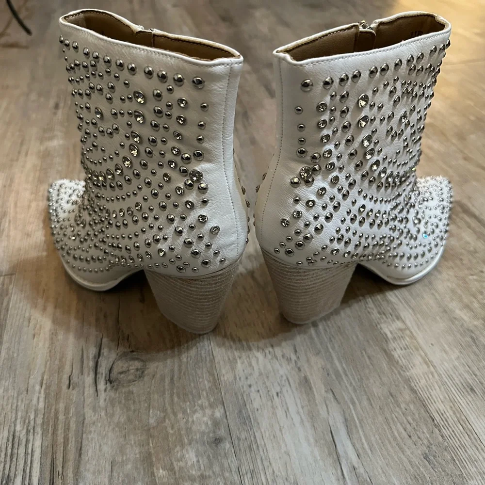 Glamorous Studded Ankle Boots - Picture 3 of 7